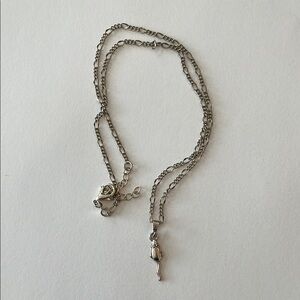 Sterling Silver Chain and Mouse Pendant